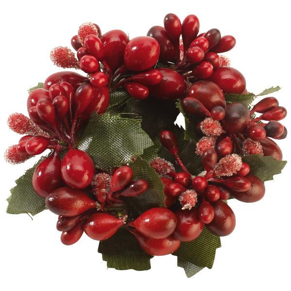 Villeroy & Boch Winter Collage dekorring serviett red berries
