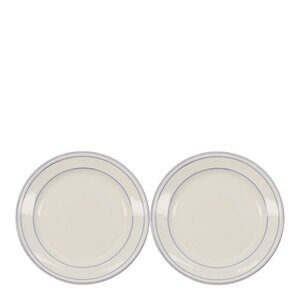 Nicolas Vahé Bistro lunsjtallerken 21 cm 2 stk blå/hvit