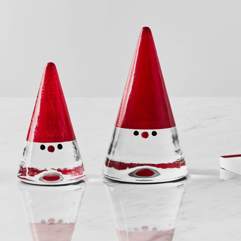 Kosta Boda Noel nisse 11,5 cm rød