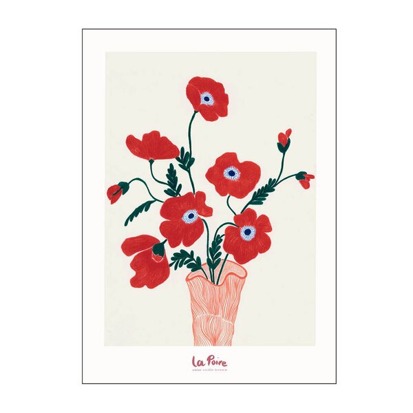 Poster & Frame La Poire poster 50x70 cm poppies