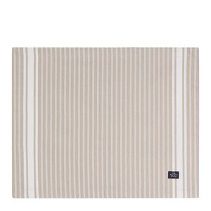 Lexington Icons stripete oxfordserviett 40x50 cm beige/hvit