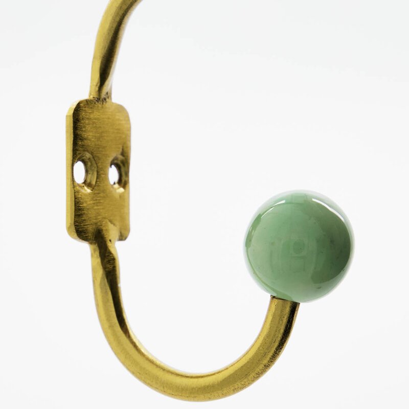 House Doctor Ball knagg 13x2x7 cm 2 stk aqua