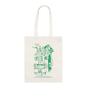 Nordicbuddies Pippi handlenett 38,5x42 cm Villa Villekulla beige
