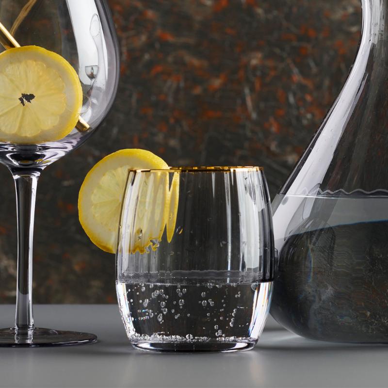 Modern House Soft Grey vannglass 45 cl 4 stk