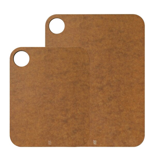 RIG-TIG CUT-IT skjærebrett 2 stk cellulose brun