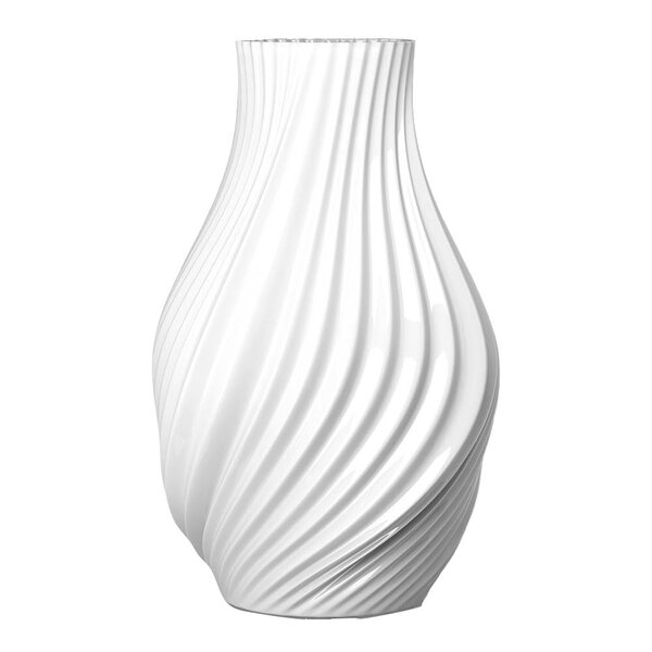 Lyngby Porcelæn Twist vase 18 cm hvit