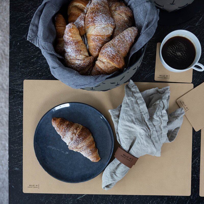 MiLLE W NORDISK DESIGN Rektanguler bordbrikke 45x35 cm beige