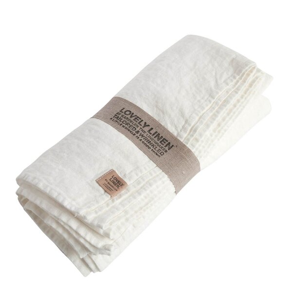 Lovley Linen Lovely bordduk lin 145x380 cm Off-White
