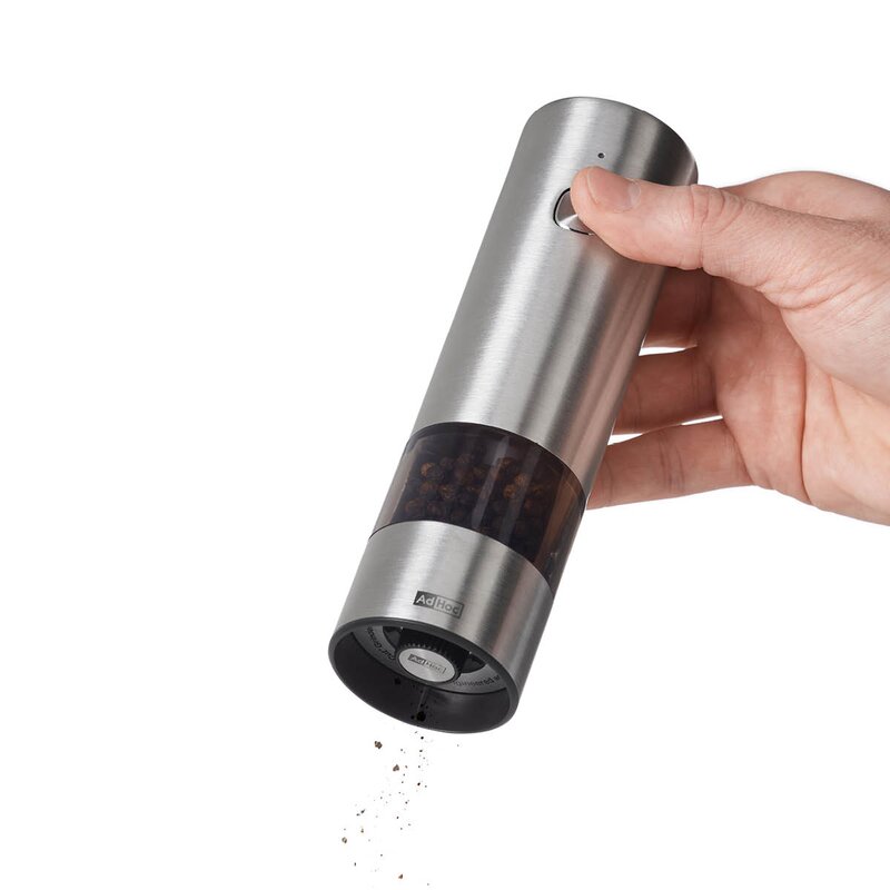 AdHoc i.Mill krydderkvern elektrisk 17 cm stål