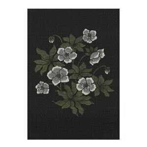 Ekelund Skumringsblomst håndkle 35x50 cm grønn