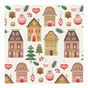Ambiente Serviett 33x33 cm 20 stk Christmas at Home Cream