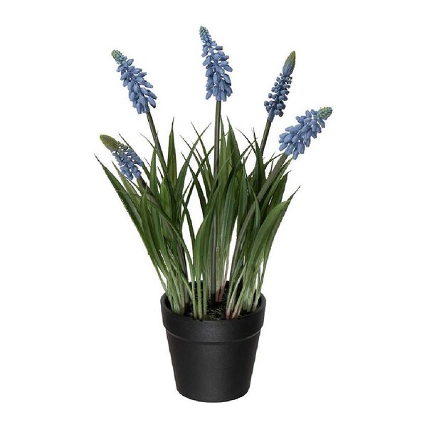 Mr Plant Perlehyasint kunstig plante 28 cm blå