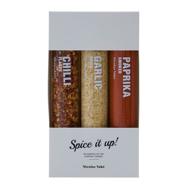 Nicolas Vahé Kryddersett 45g chilli, hvitløk, røkt paprika