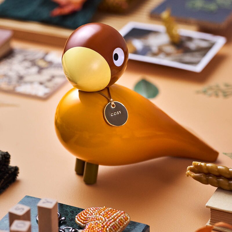 Kay Bojesen Denmark Story Bird sangfugl Cosy 15,5 cm oransje
