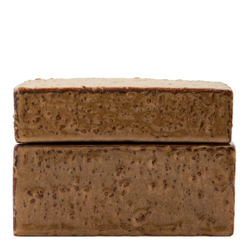 House Doctor Oppbevaringsbok Treasure 2 stk brun/blå