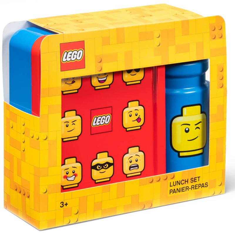 LEGO® Lunsjsett ikonisk blå/rød