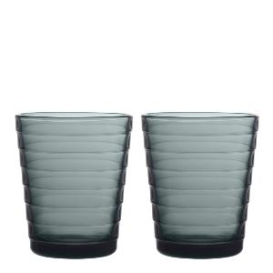 Iittala Aino Aalto glass 22 cl 2 stk mørk grå