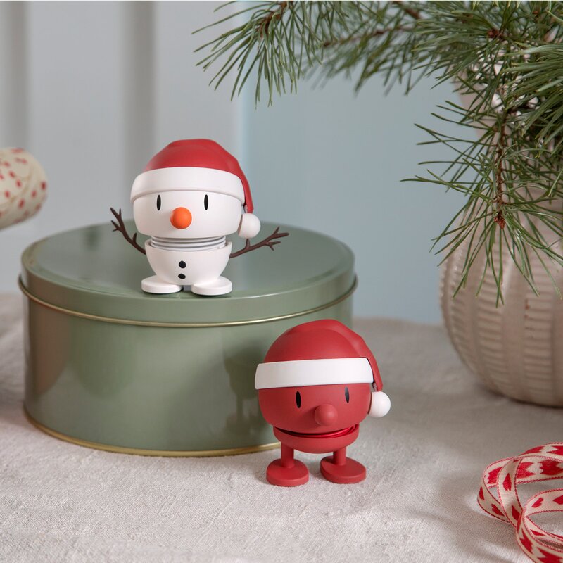 Hoptimist Soft santa snowman liten hvit