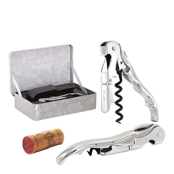 Pulltex Pulltaps Classic vinåpner med etui rustfri