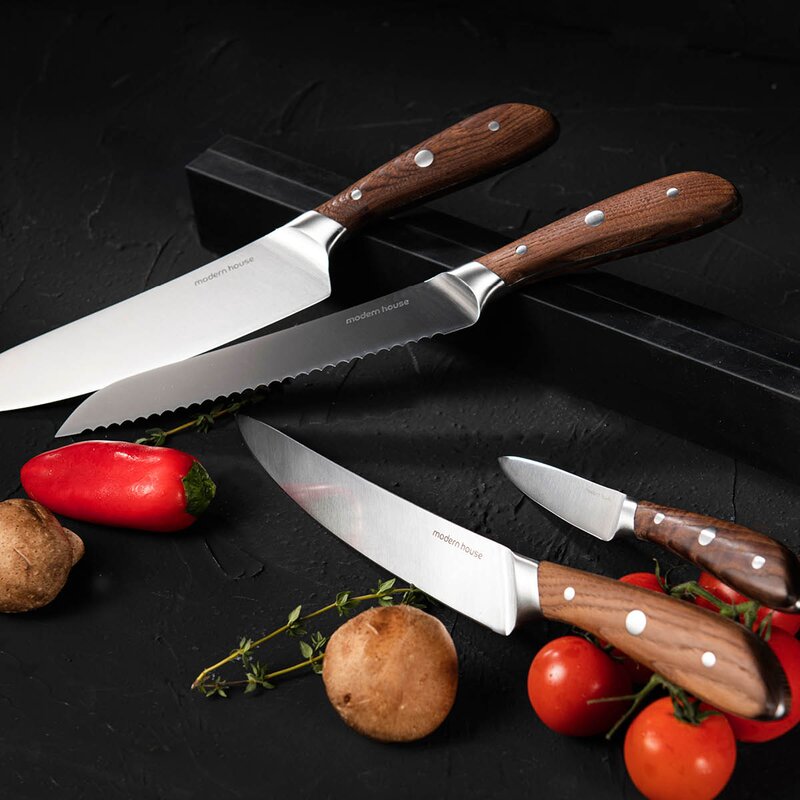 Modern House Nord knivsett 3 deler ask/stål