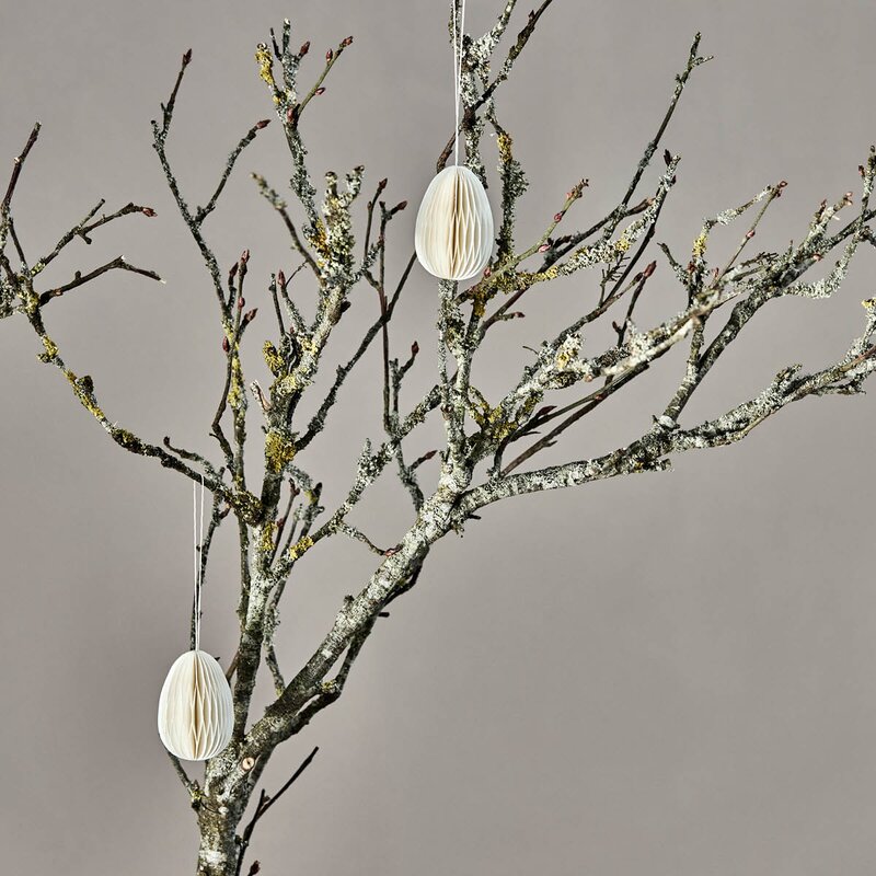 House Doctor Honeycomb påskeegg 6 stk off-white