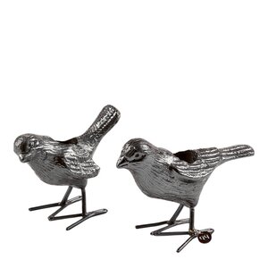 Pols Potten Flock Of Birds lysestake 12,5cm 2s sølv