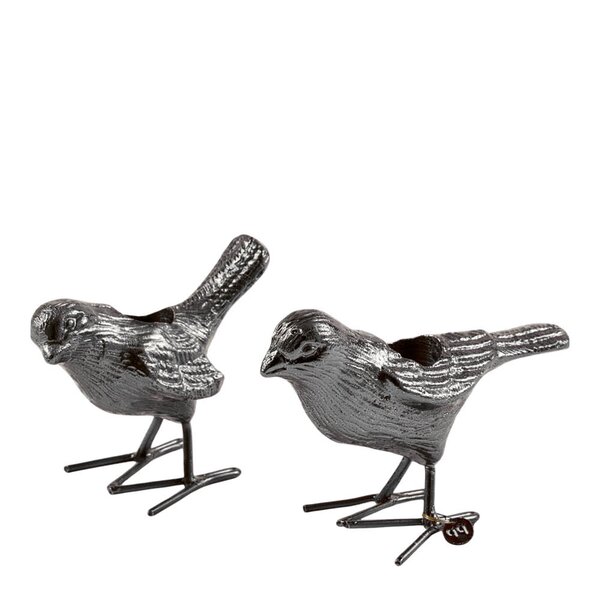 Pols Potten Flock Of Birds lysestake 12,5cm 2s sølv