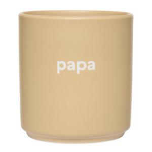 Design Letters Favourite kopp papa 25 cl beige