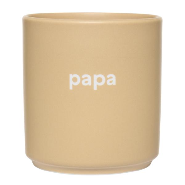 Design Letters Favourite kopp papa 25 cl beige