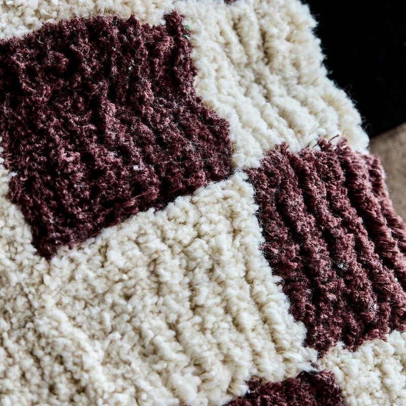 House Doctor Putetrekk Chess 50x50 cm brun/off-white