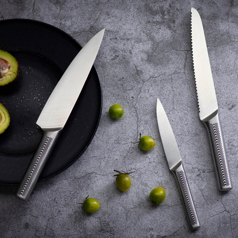 Modern House Blade knivsett 3 deler stål
