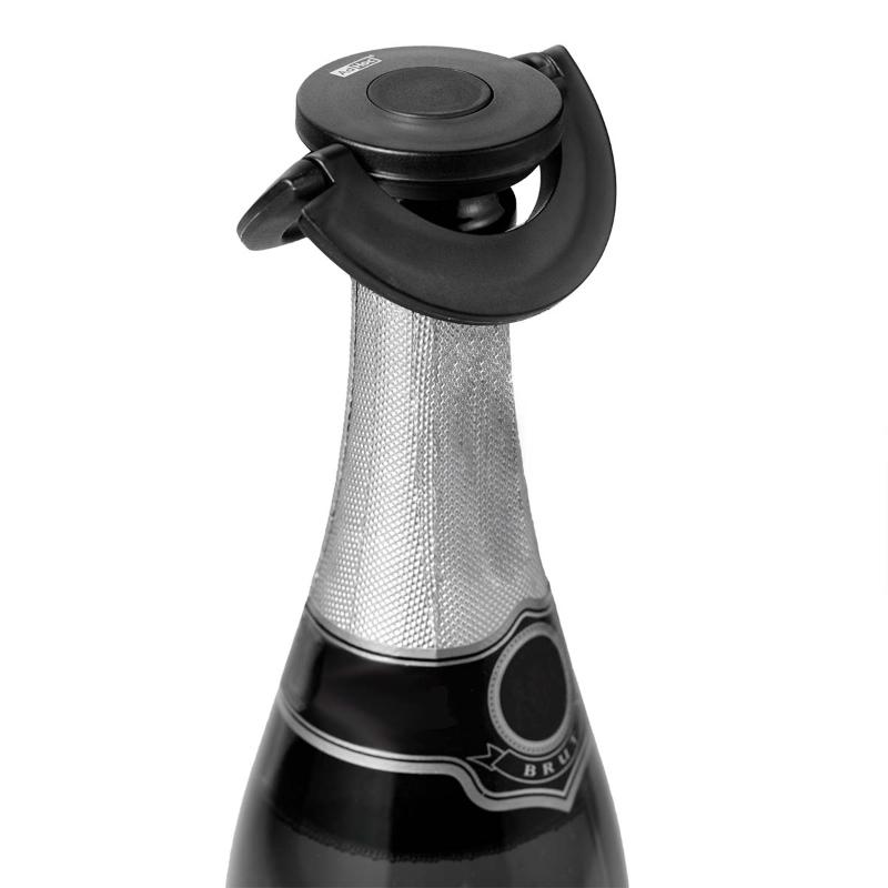 AdHoc Champagnestopper 8 cm svart plast
