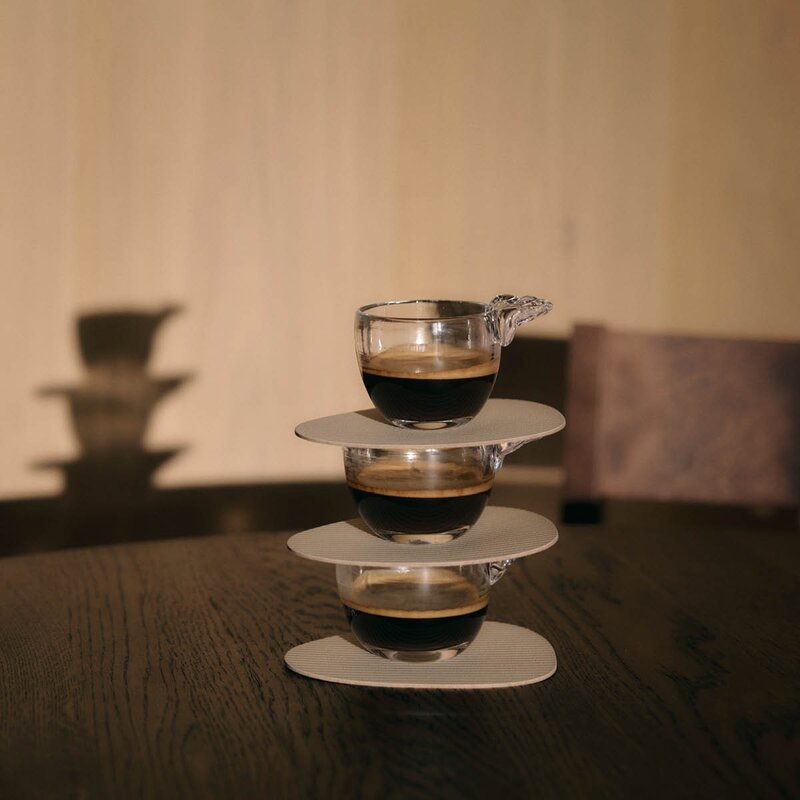 LIND DNA Curve Corduroy glassbrikke 11x13 cm Pure White