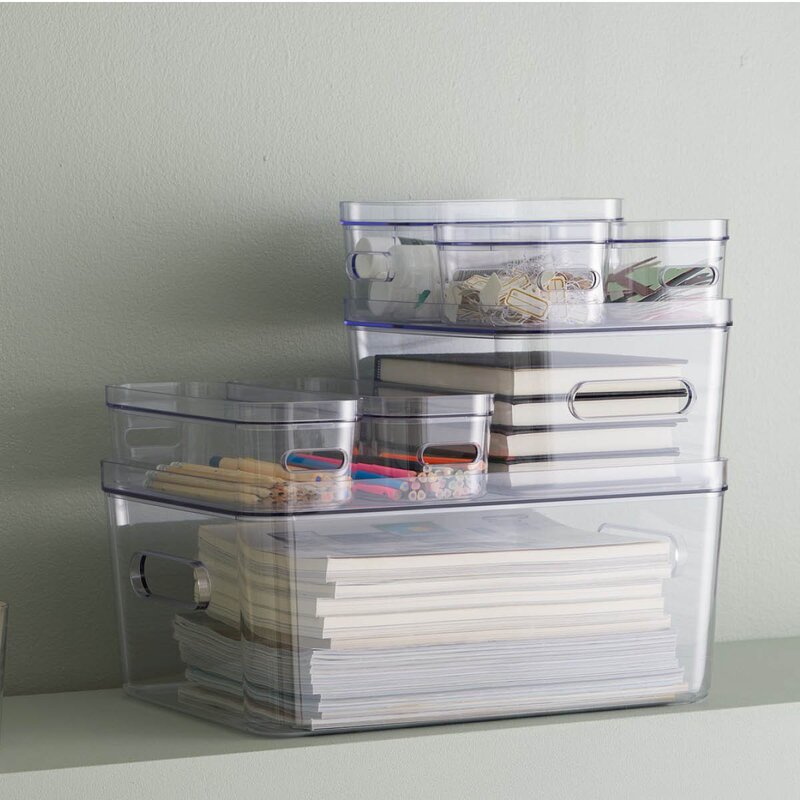 SmartStore Compact oppbevaringsboks slim 1,3L klar