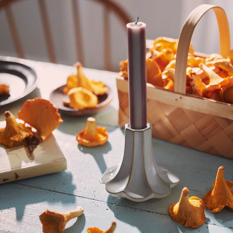 Kähler Kantarel lysestake 10 cm sand