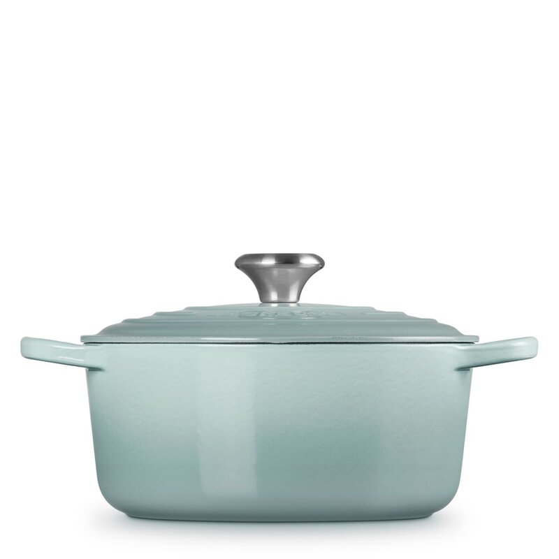 Le Creuset Signature støpejernsgryte rund 24 cm 4,2L sea salt