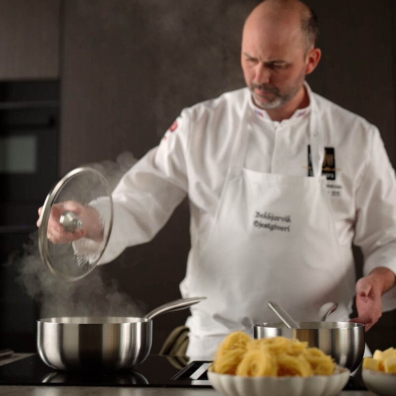 Modern House Chef Ørjan gryte 2,4L børstet stål
