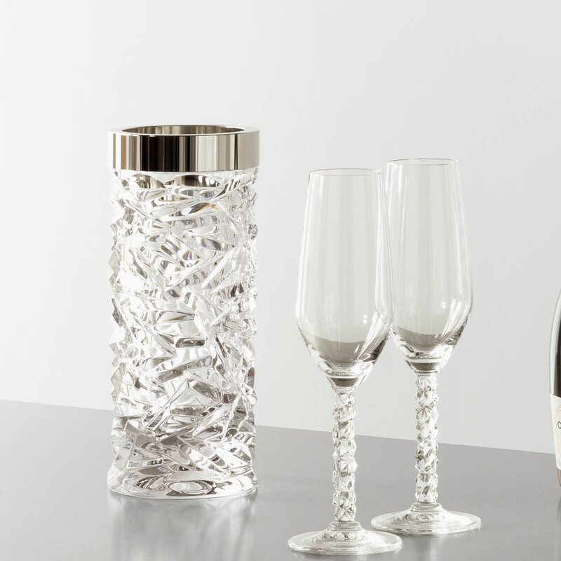 Orrefors Carat champagneglass 24 cl 2 stk