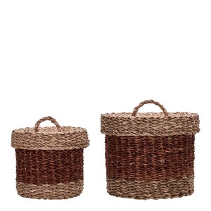 House Doctor Oppbevaringskurver Rangi 2 stk brun