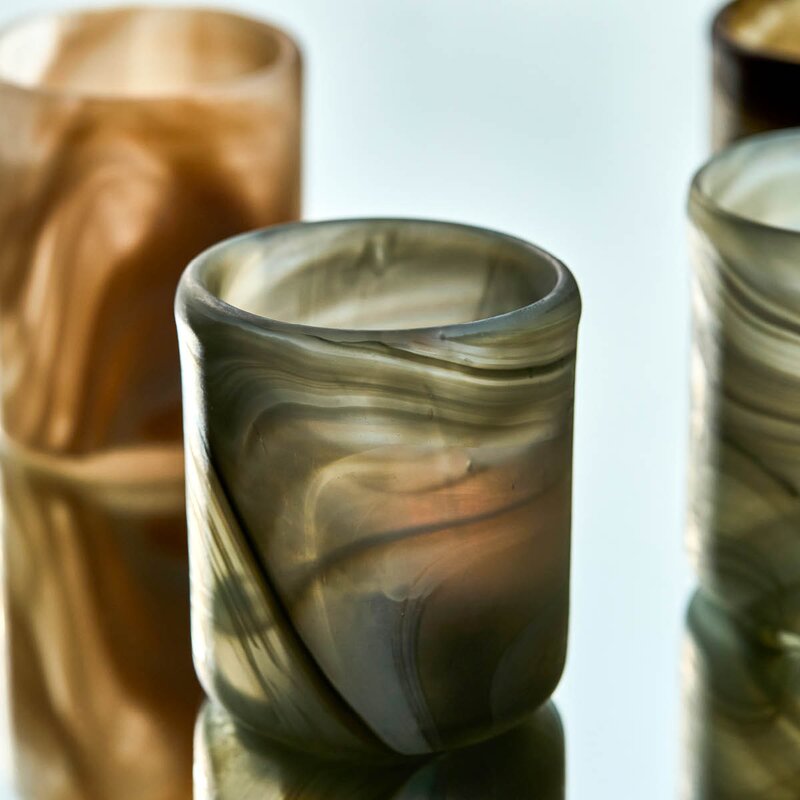 House Doctor Kae telyseholder 8x7 cm grå