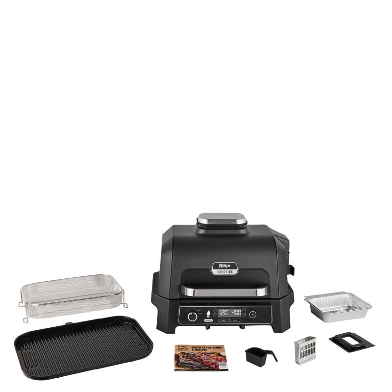 Ninja Woodfire smart cook system xl elektrisk bbq-grill 1700W