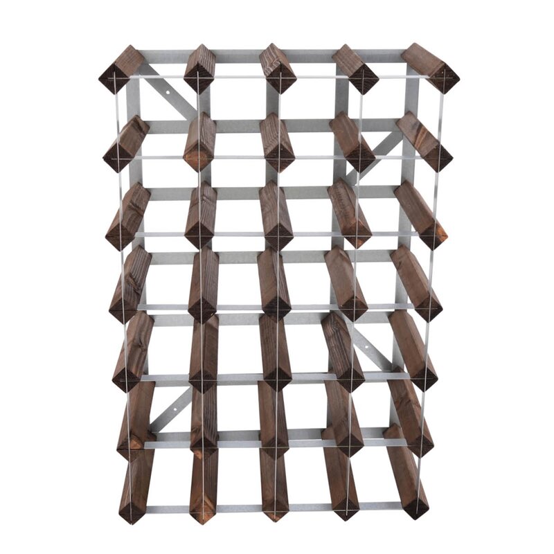 The Swedish Wine Rack Factory Vinstativ 30 flasker montert mørk eik