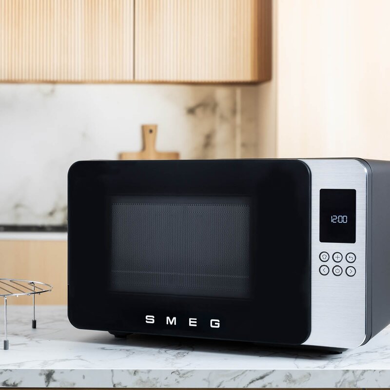SMEG Collezione mikrobølgeovn grill MOC01 1900W matt svart