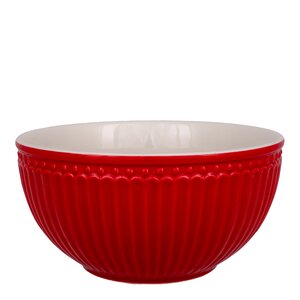 GreenGate Everyday Alice serveringsskål 0,9L rød