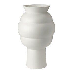 Knabstrup Keramik Tortus Archie No.4 vase 37 cm hvit