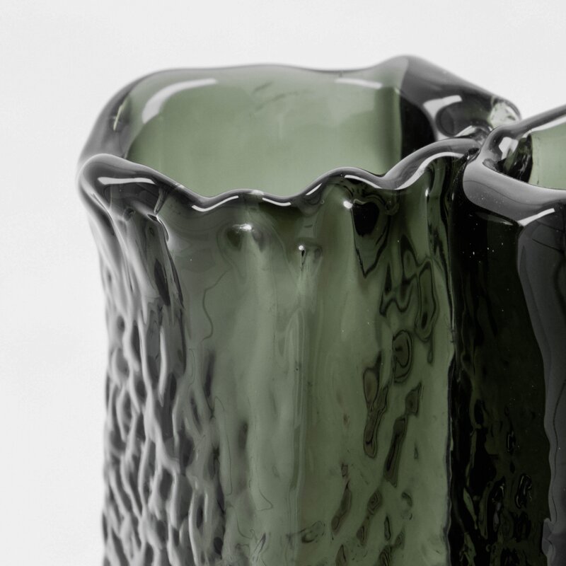 House Doctor Zuri vase 21 cm dyp skog