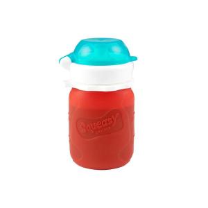 Squeasy Snacker drikkeflaske/klemmepose 104 ml red