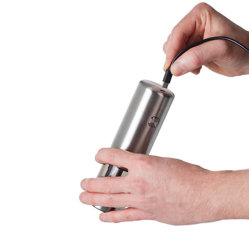 AdHoc i.Mill krydderkvern elektrisk 17 cm stål