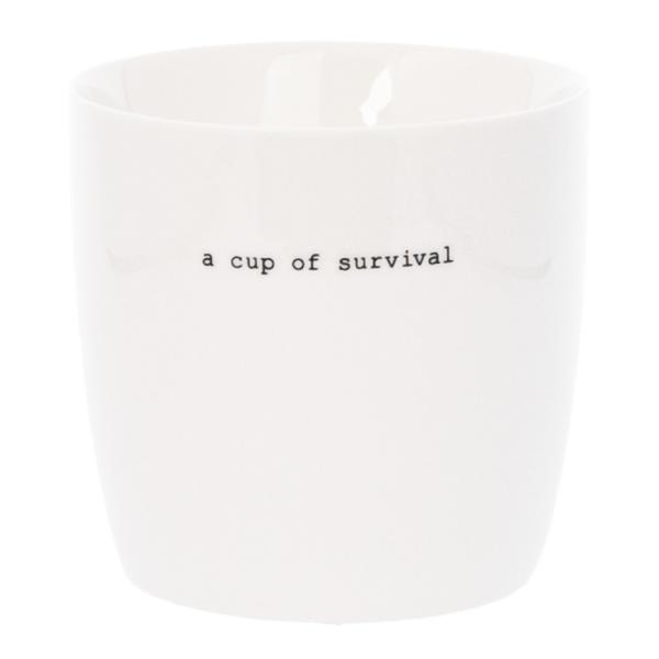 Sögne Home - Krus a cup of survival 30 cl hvit