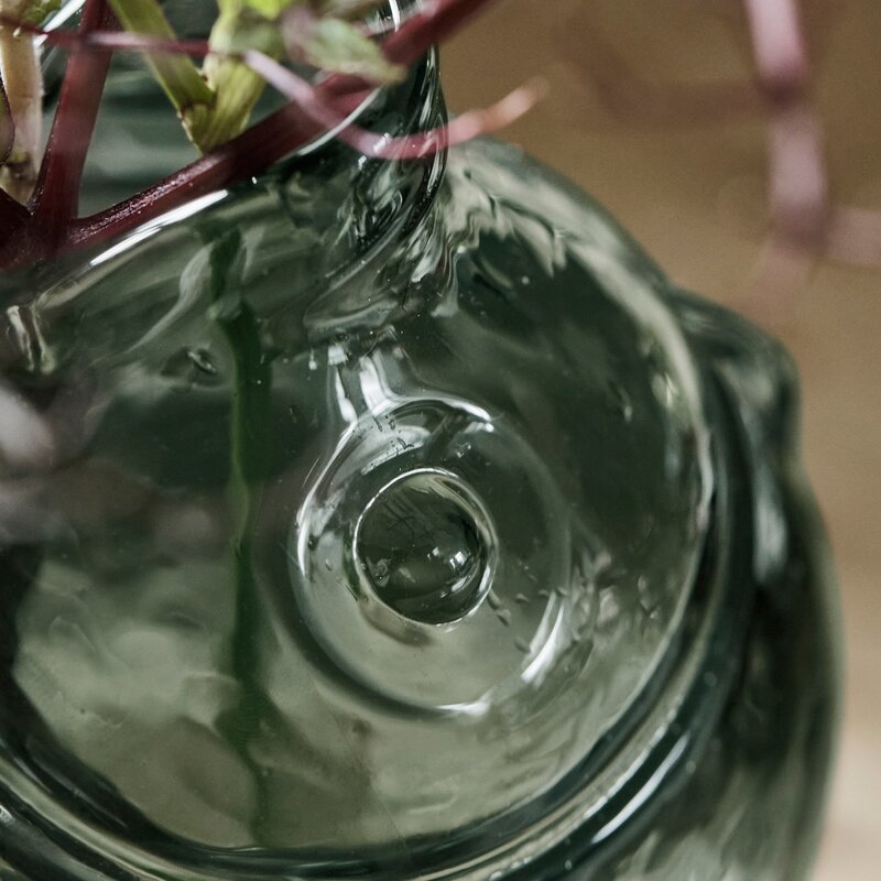 House Doctor Fish vase 17,5 cm røkt grå